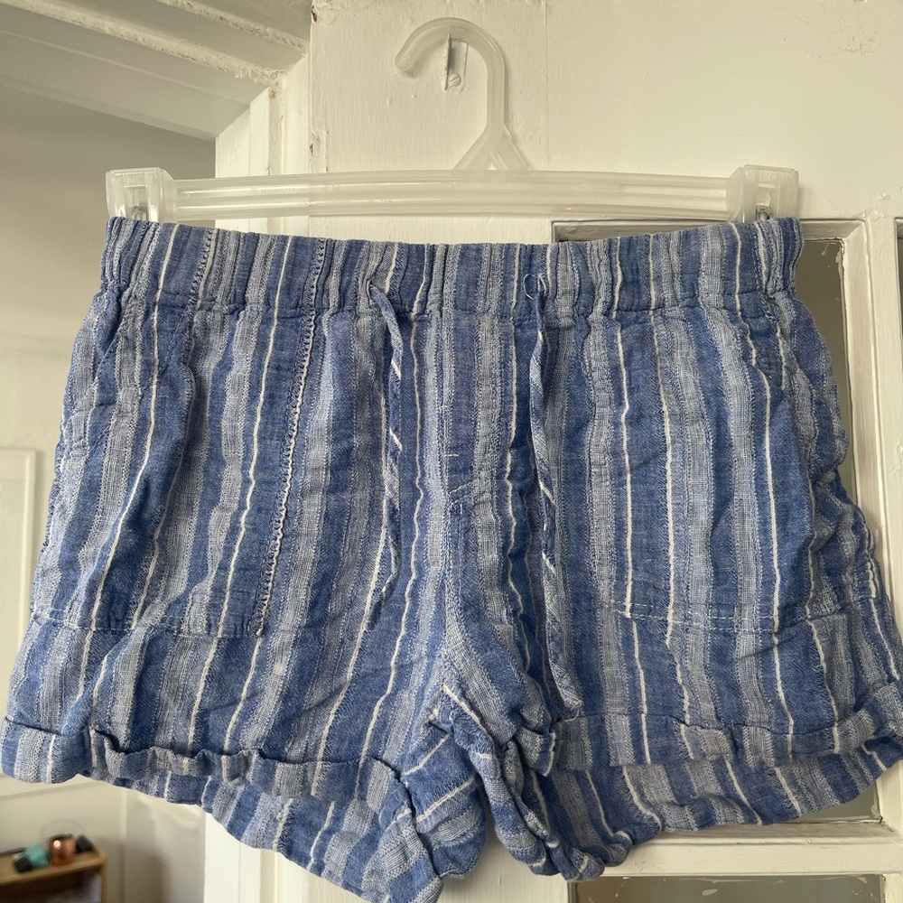 Coastal Chic Cornflower Blue Striped Shorts